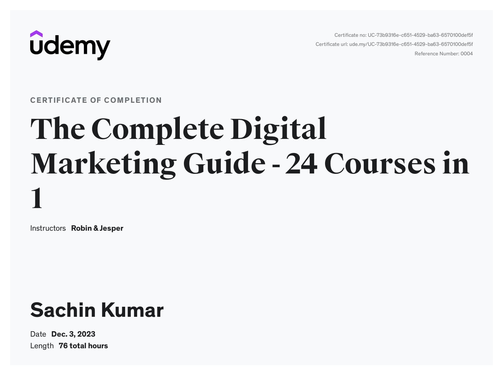 The Complete Digital Marketing Guide - 24 Courses in 1